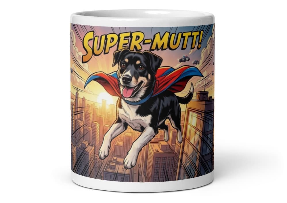 Custom Super-Mutt ceramic mug