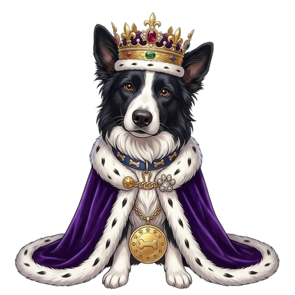 The King — royal pet portrait design